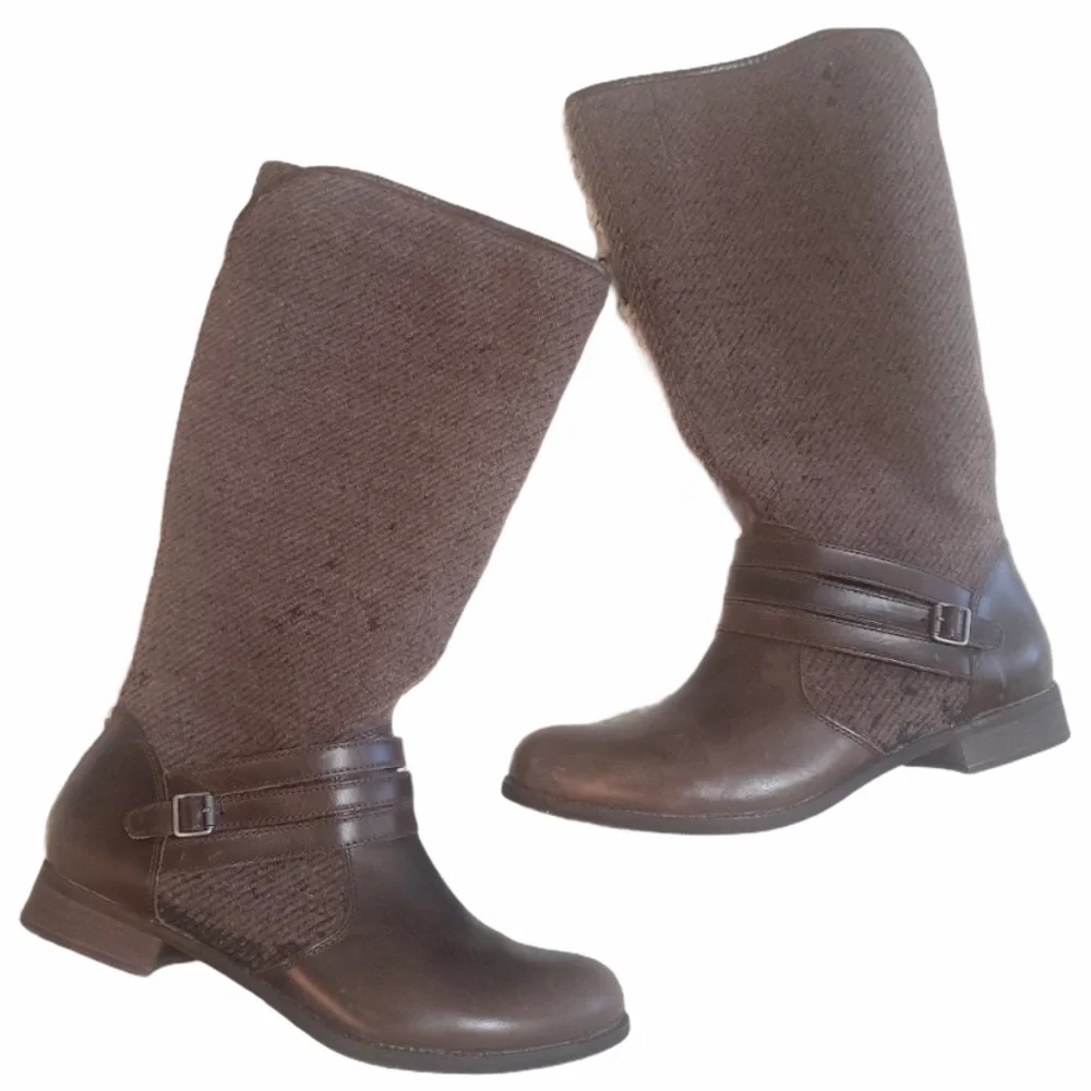 NWT Caterpillar Sabrina Brown Knee-high Wool Boots sz 10